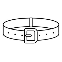 leather belt isolated on white background