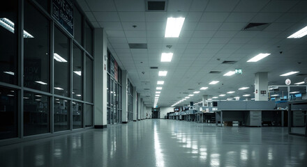 Obraz premium corridor in a modern building