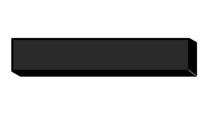 ポップな立体テロップベース(ブラック)