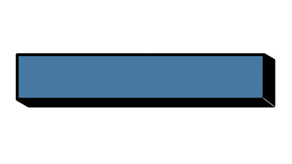 ポップな立体テロップベース(ブルー)