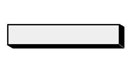 ポップな立体テロップベース(ホワイト)