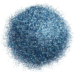 Stunning Blue Glitter Texture Perfect for Design Projects white background against transparent Background