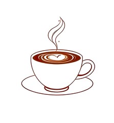 Obraz premium cup of hot coffee