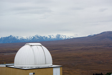 Observatory Dome with Mountain View