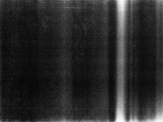 Fototapeta premium Old film texture with scratches, noise and glitch shapes. Realistic overlay film texture in black-white, dust and grain. 