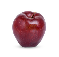 Red apple isolated on transparent background. (.PNG)