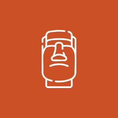 Sculpture icon logo flat vector design
