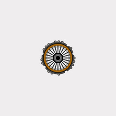 Clutch Pressure Plate icon logo flat vector design