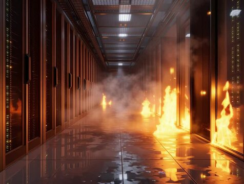 Un incendie dans une all&eacute;e d'un centre de donn&eacute;es