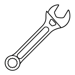 wrench isolated on white background