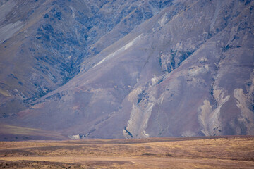 Rugged Mountain Landscape with Dry Slopes