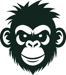 Monkey Head Logo and illustration