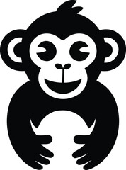 Monkey Head Logo and illustration