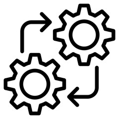 Process in vector illustration