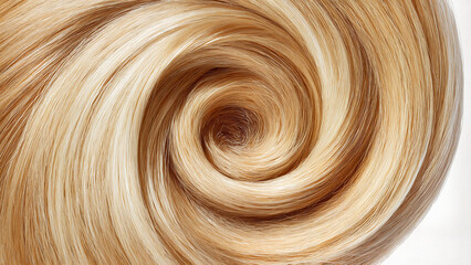 spiral locks of blond hair, Sample of blonde hair color swatch beautifully twisted for hair dye demonstration,for beauty and hairstyling concepts, hair dressers salonf, colorist styling	, hair blogs, 