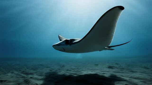 stingray swimming in the water