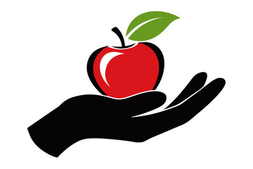apple in hand