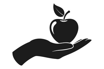 apple in hand