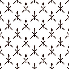 Seamless spoon and cutlery patterns for backgrounds, packaging, textures, fabric patterns, wallpapers, wall decorations for restaurants, cafes and other places to eat