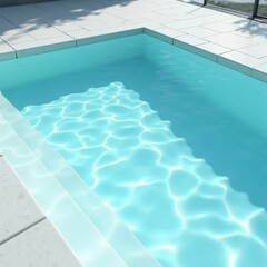 Obraz premium Blue Pool Water Texture With white Tiles