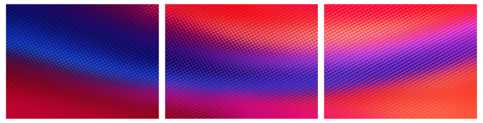 Naklejka premium Elegant Multicolored Background, Three Tiles, Paints, Glass Texture, Exclusive, Reflection 