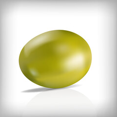 realistic fruit green olive 3d mesh