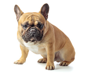 French bulldog isolated on a white background.