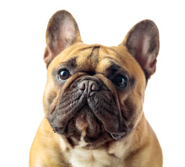 French bulldog isolated on a white background.