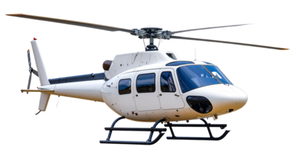 Helicopter isolated on white background.