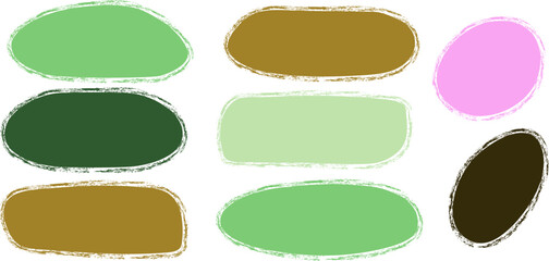 Liquid abstract speech bubbles. Hand drawn organic abstract frames. Empty text shapes.
