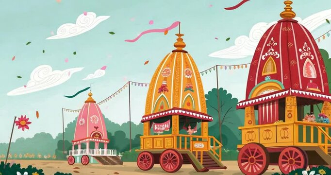 illustration tradition rathyatra