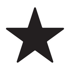 Isolated Black Star.