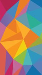 Obraz premium Colorful geometric polygon abstract background with transparency for creative design