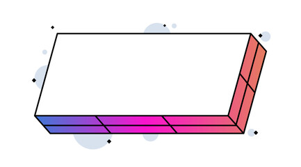 Rectangle vector element. Creative contemporary concept. Popular design element.