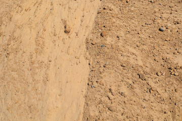 Texture of sand and earth, sand dunes and mountains