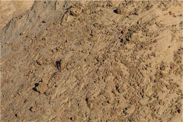 Texture of sand and earth, sand dunes and mountains