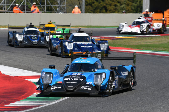 Scarperia, Italy - September 29th 2024: Oreca 07 Gibson of team ALGARVE PRO RACING PRT drive by KAISER-CALDWELL-LYNN in action during 4h of Mugello.