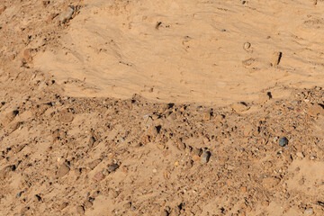 Texture of sand and earth, sand dunes and mountains