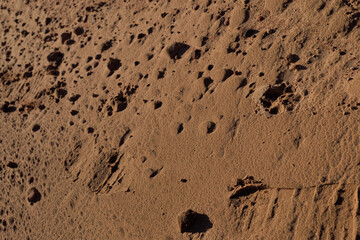 Texture of sand and earth, sand dunes and mountains