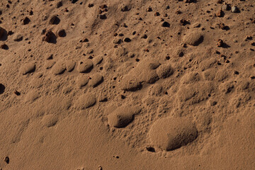 Texture of sand and earth, sand dunes and mountains