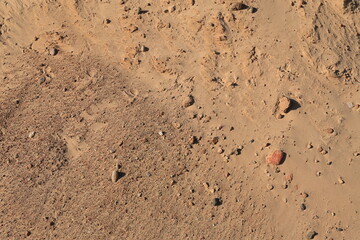 Texture of sand and earth, sand dunes and mountains