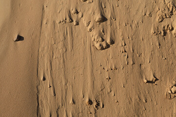 Texture of sand and earth, sand dunes and mountains