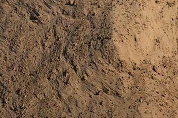 Texture of sand and earth, sand dunes and mountains