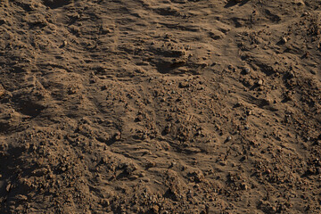 Texture of sand and earth, sand dunes and mountains
