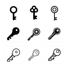 set of keys vector