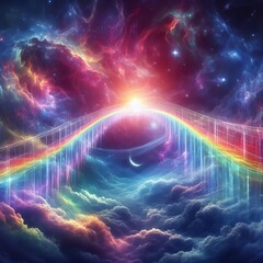 Bifrost A shimmering semi transparent bridge