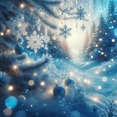 Winter Wonderland icy blue hues