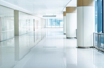 Background of modern hospital hallway