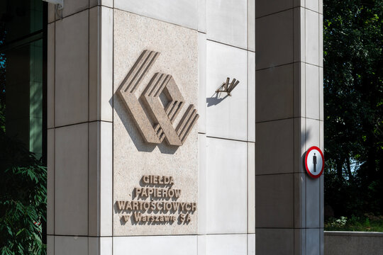Warsaw, Poland - June 21, 2025: Warsaw Stock Exchange, Giełda Papier&oacute;w Wartościowych w Warszawie