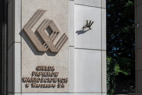 Warsaw, Poland - June 21, 2025: Warsaw Stock Exchange, Giełda Papier&oacute;w Wartościowych w Warszawie